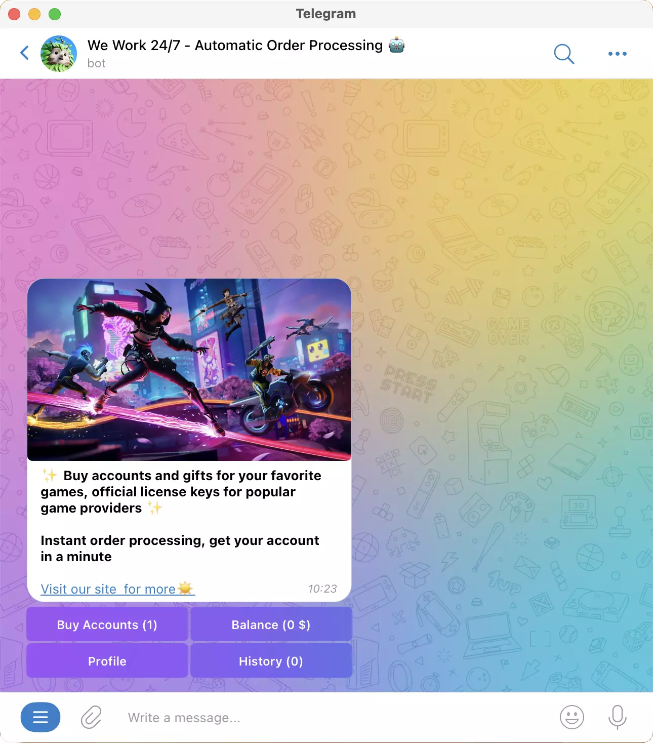 BTCBOT.AT - Telegram - Build Your Bot for free